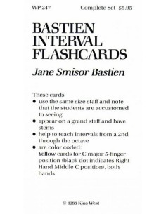 BASTIEN J.-Interval Flashcards para Piano