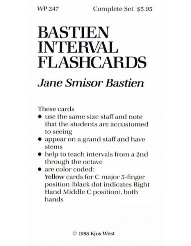 BASTIEN J.-Interval Flashcards for Piano