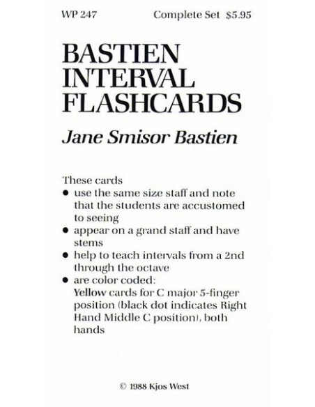 BASTIEN J.-Interval Flashcards for Piano