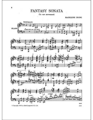 DRING M.-Fantasy Sonata para Piano