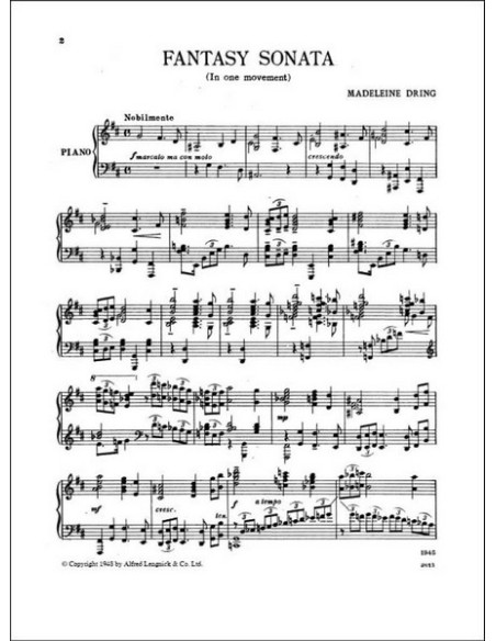 DRING M.-Fantasy Sonata para Piano