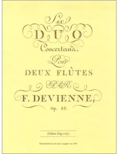 DEVIENNE F.-Duets (6) Op.83 for 2 Flutes