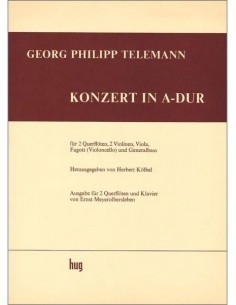 TELEMANN G.P.-Concerto in la maggiore per 2 flauti e pianoforte (Kolbel)