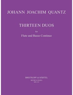 QUANTZ J.J.-Duos (13) per flauto e BC (Smith)