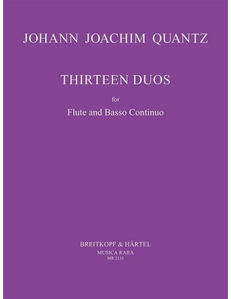 QUANTZ J.J.-Duos (13) per flauto e BC (Smith)