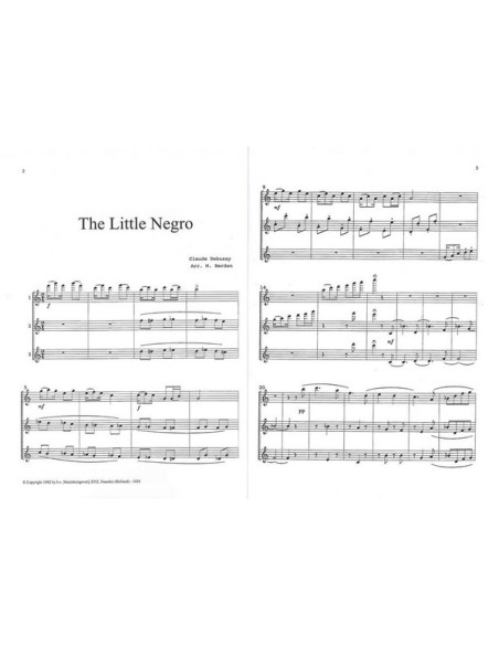 DEBUSSY C.-Le Petit Noir pour 3 flûtes