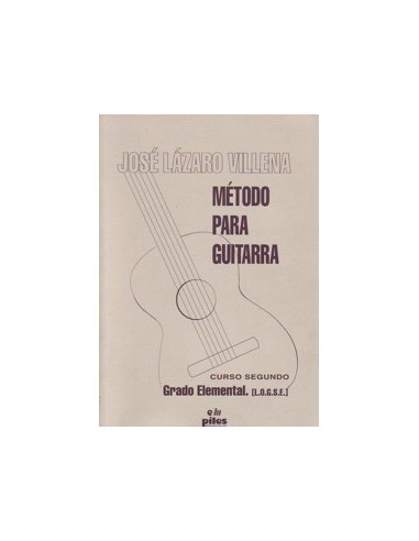 LÁZARO J.-Method 2º Logse Cours élémentaire de guitare