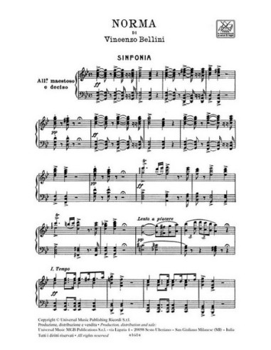 BELLINI-Standard per voce e pianoforte