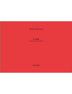 DONATONI F.-Lame (2 pièces) pour violoncelle