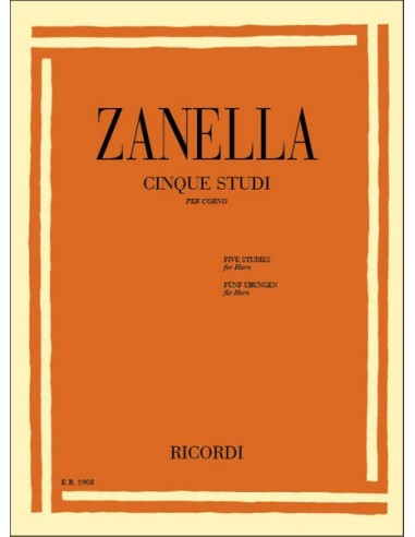 ZANELLA A.C.-Studi (5) per corno in fa