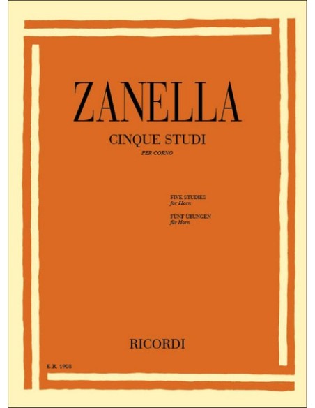 ZANELLA A.C.-Studi (5) per corno in fa