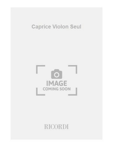 BANCQUART A.-Caprice for Violin