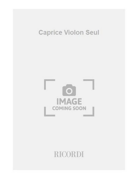 BANCQUART A.-Caprice for Violin