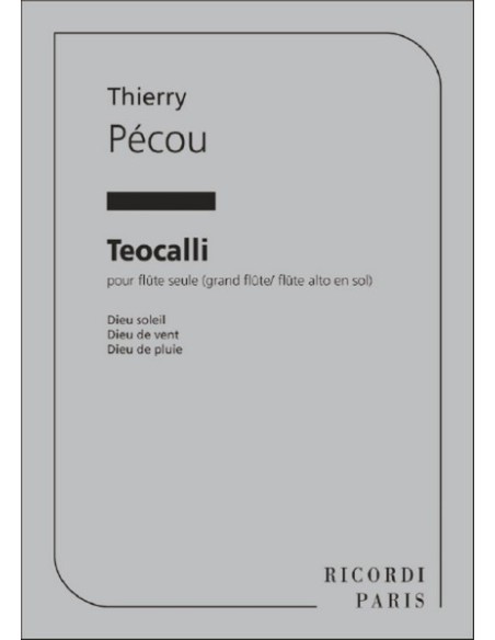 PECOU T.-Teocalli for Flute