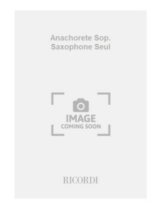 TOEPLITZ K.-Anachorete for Soprano Saxophone