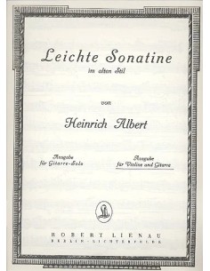 ALBERT H.-Easy Sonatina in Old Style for Violin and Guitar