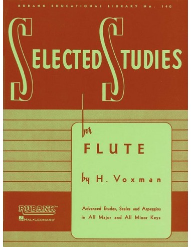 VOXMAN H.-Selected Studies for Flute