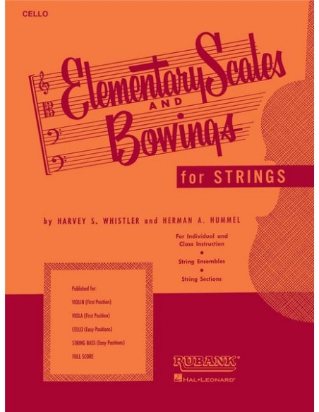 WHISTLER H.-Scale elementari e bowings per violoncello