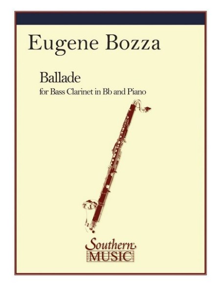 BOZZA E.-Ballade Clarinette basse et piano