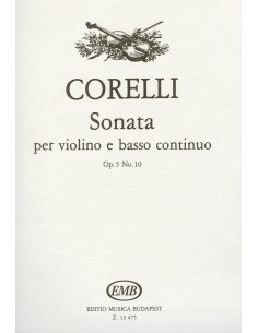 CORELLI A.-Sonata Op.5 nº 10 para Violin y Piano (Homolya/Devich)