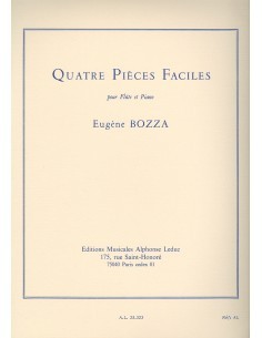 BOZZA E.-Easy Pieces (4) per Flauto e Pianoforte