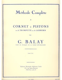 BALAY G.-Methode Complete Vol.1 per Tromba (Cornetta)