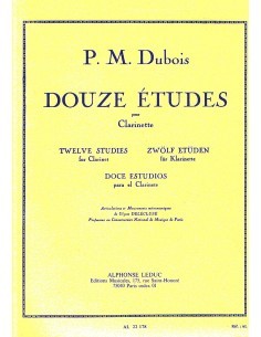 DUBOIS P.M.-Studies (12) for Clarinet