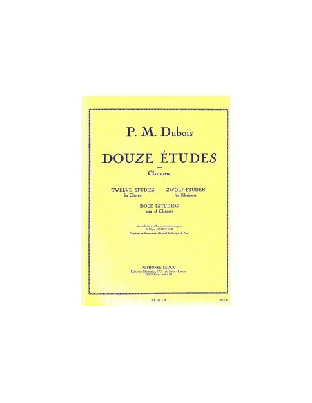 DUBOIS P.M.-Studi (12) per Clarinetto