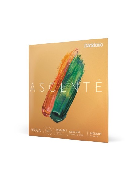 4/4 Viola Strings D'Addario Ascenté Medium Scale A410 MM) Medium Tension (Game)