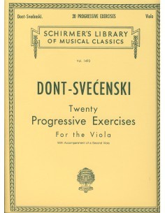 DONT J.-Ejercicios Progresivos (20) para Viola (Svecensky)