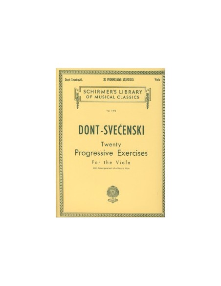 DONT J.-Esercizi Progressivi (20) per Viola (Svecensky)