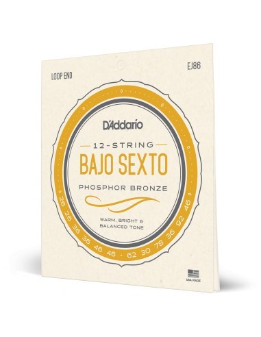 Strings Bajo Sexto D'Addario EJ86 (Set)