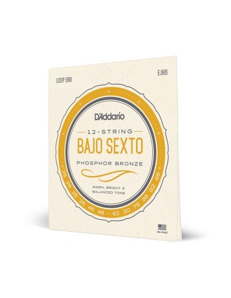 Strings Bajo Sexto D'Addario EJ86 (Set)
