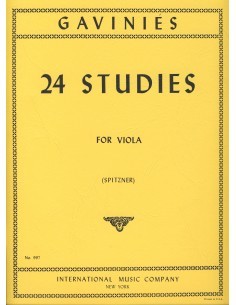 GAVINIES P.-Studies (24) for Viola (Spitzner)