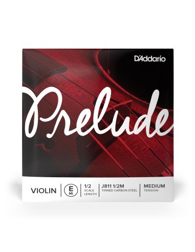 Violin String 1/2 1st (E) (E) D'Addario Prelude (J811 1/2M) Medium Tension