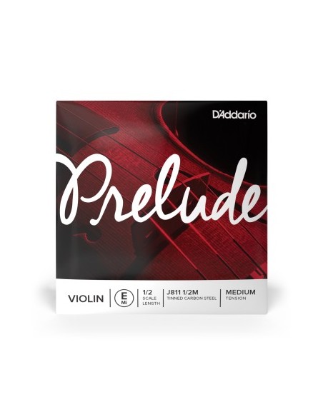 Violin String 1/2 1st (E) (E) D'Addario Prelude (J811 1/2M) Medium Tension