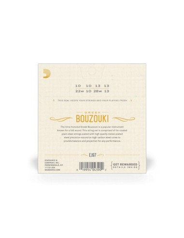 D'Addario EJ97 Corde Bouzouki Greche (Gioco)