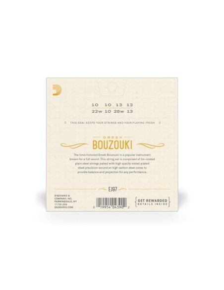 D'Addario EJ97 Corde Bouzouki Greche (Gioco)