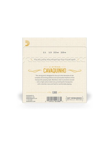D'Addario EJ93 Corde Corde Cavaquinho (Set)