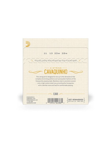 D'Addario EJ93 Corde Corde Cavaquinho (Set)