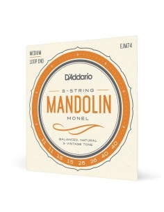 D'Addario EJM74 Mandolin Strings Monel Mandolin Strings Medium 11-40 (Set)