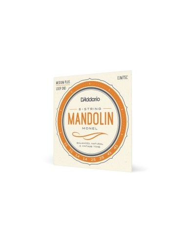 D'Addario EJM75C Mandolin Strings Monel Mandolin Strings Medium Plus 11/41 (Game)