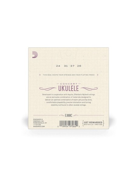 D'Addario EJ88C Concert Ukulele Strings (Set)