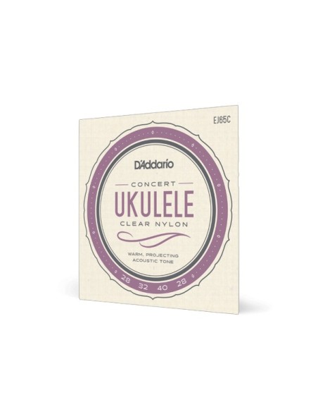 D'Addario EJ65C Pro Arte Custom Extruded Nylon Ukulele Strings Ukulele Strings (Set)