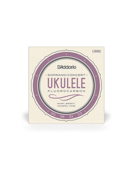 D'Addario EJ99SC Pro Arte Carbon Ukulele Strings Soprano Ukulele Strings (Set)