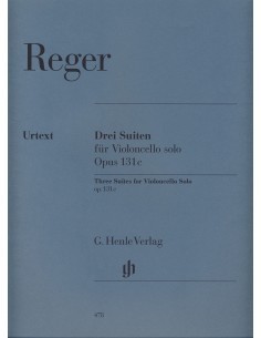 REGER M.-Suites (3) Op.131c per violoncello (Urtext)