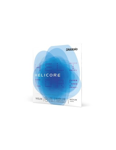 D'Addario Helicore 4/4 Violin Strings (E String Wound) (H310W 4/4M) Medium Tension (Set)