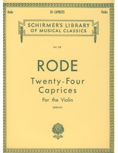 RODE P.-Caprichos (24) pour violon (Berkley)
