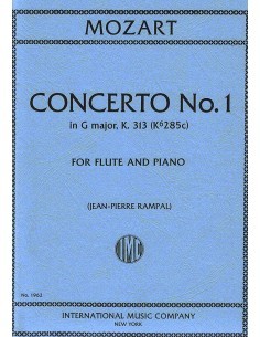 MOZART W.A.-Flute Concerto No. 1 (K.313) (285c) in G Major for Flute and Piano (Rampal)
