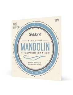 D'Addario EJ73 Mandolin Strings Phosphor Bronze Light 10-38 Mandolin Strings (Set)